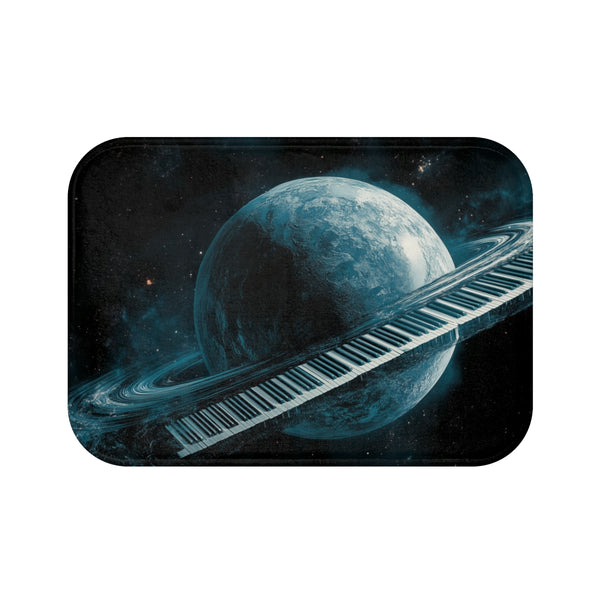 "Musical Planet Bath Mat Design"
