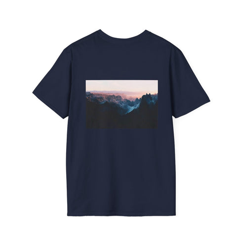 Musical Waveform Canyon Print Shirt