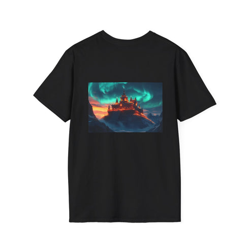 Mysterious Aurora Borealis Temple T-Shirt