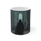 Mysterious Cloaked Figure Ruins Mug