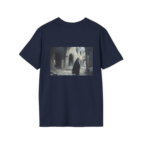 Mysterious Cloaked Figure Ruins T-shirt