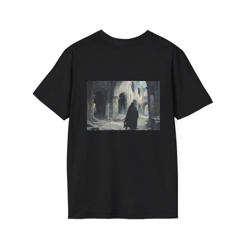 Mysterious Cloaked Figure Ruins T-shirt