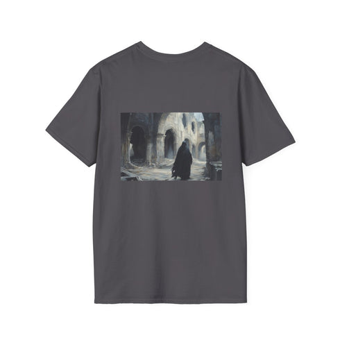 Mysterious Cloaked Figure Ruins T-shirt