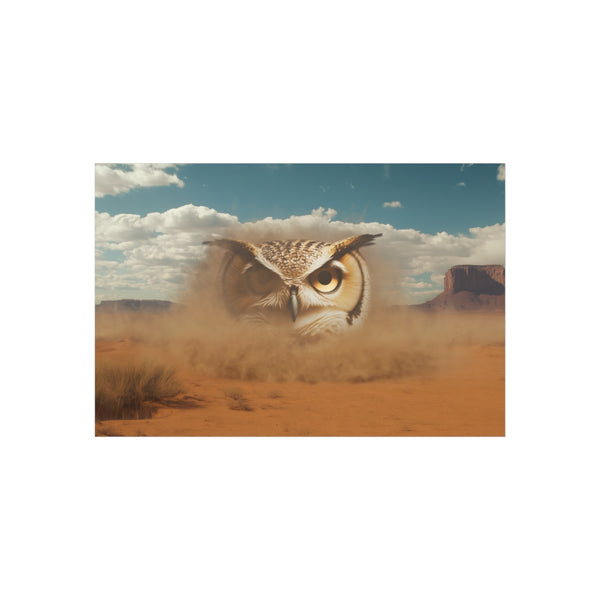 Mystical Desert Owl Wind Poster.