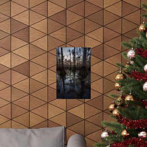 Mystical Dusk Bayou Poster: Matte 12" x 18" Valentine's Day Promotion.