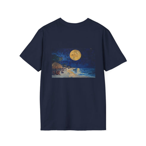 Mystical Full Moon Beach Tee