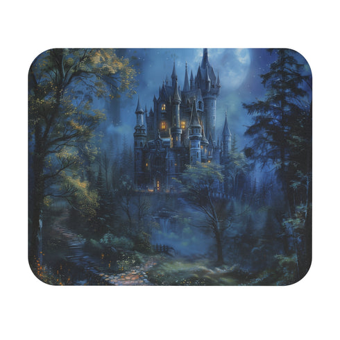 Mystical Moonlit Castle Mouse Pad