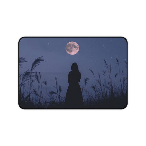 "Mystical Moonlit Night Desk Mat"