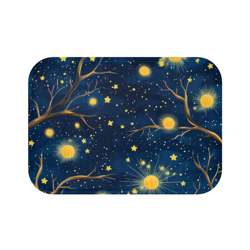 "Mystical Night Sky Bath Mat"