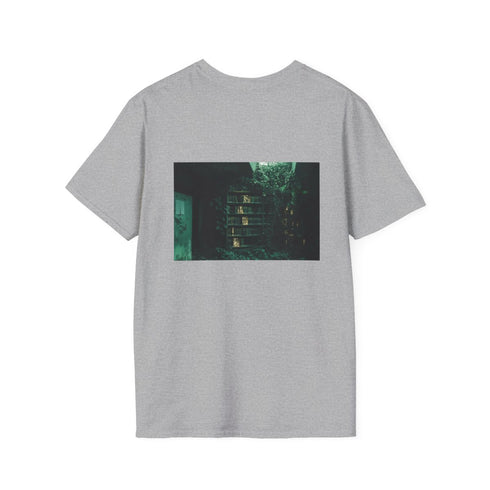Mystical Overgrown Library Glowing T-Shirt