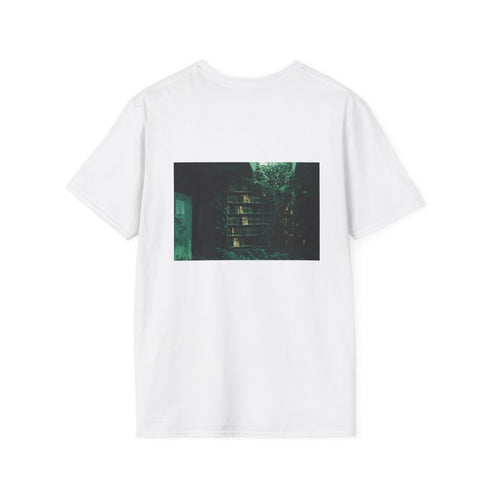 Mystical Overgrown Library Glowing T-Shirt