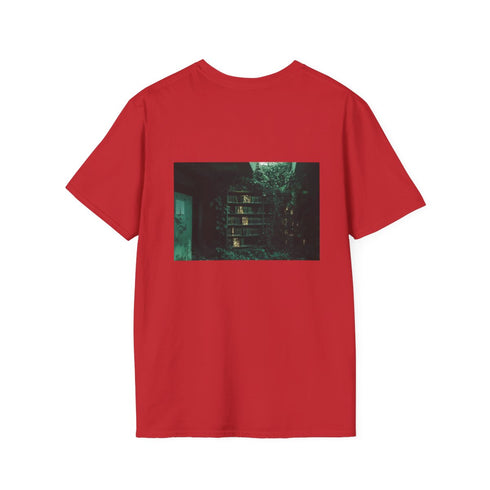 Mystical Overgrown Library Glowing T-Shirt