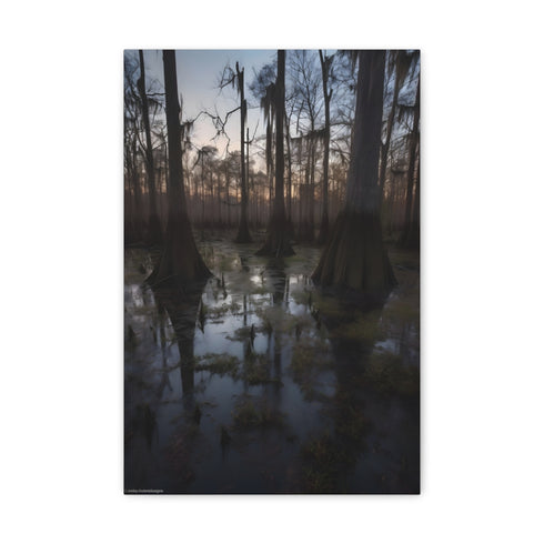 "Mystical Twilight in Southern Swamp"