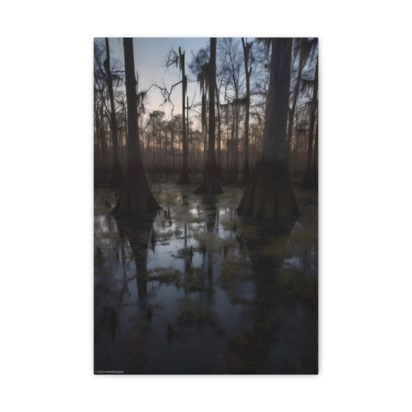 "Mystical Twilight in Southern Swamp"