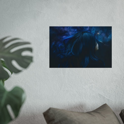 Mystical Woman with Galaxy Hair