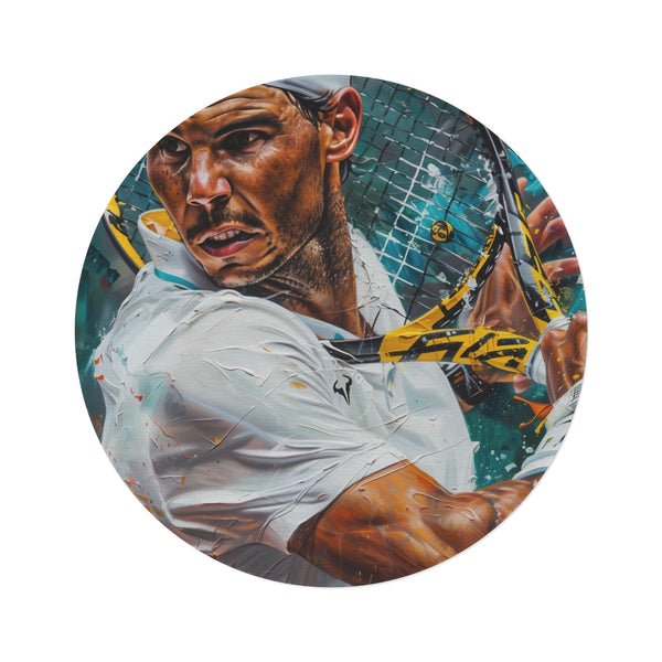 "Nadal Tennis Masterpiece Round Rug"