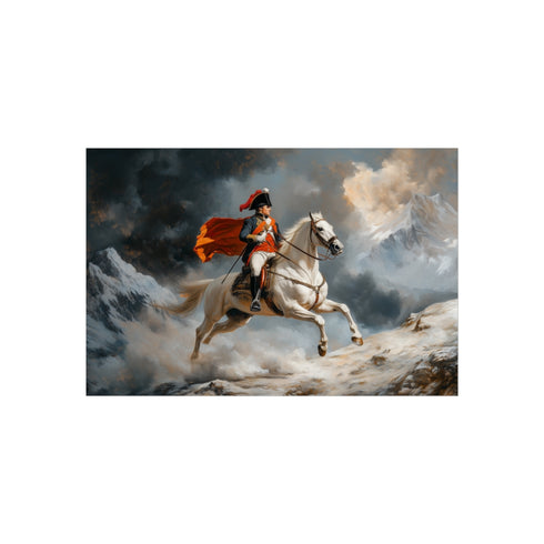 "Napoleon Bonaparte Crossing Alps Poster"