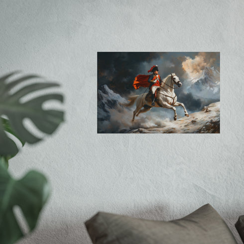 Napoleon Bonaparte Crossing Alps Poster