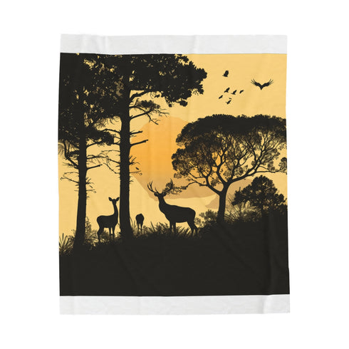 "Nature-Inspired Cozy Plush Blanket"