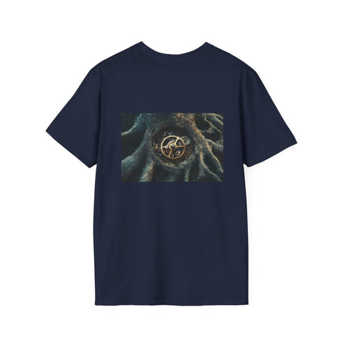 Nature-Inspired Tree Gear Clock T-Shirt