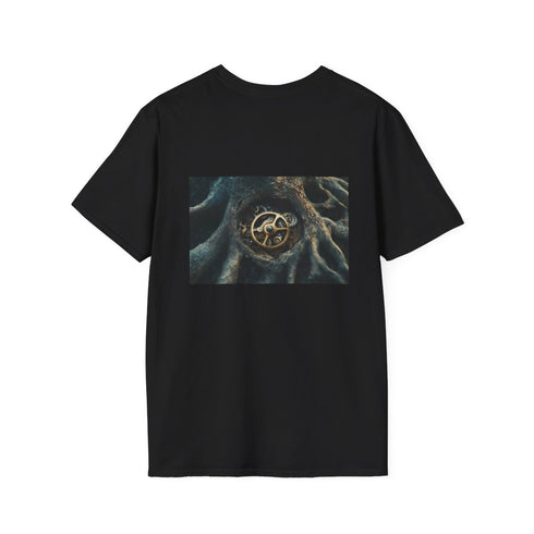 Nature-Inspired Tree Gear Clock T-Shirt