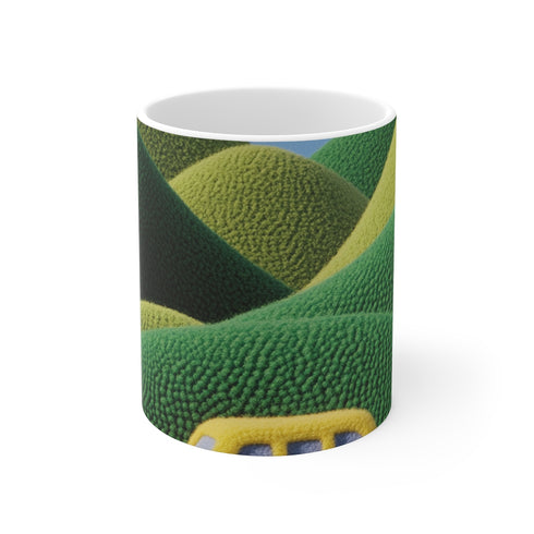 "Nature-Inspired Wool Felt Mug"