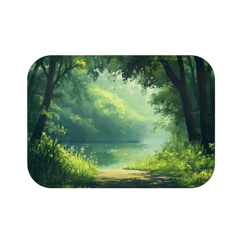 "Nature's Haven Bath Mat"
