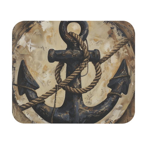 Nautical Anchor and Rope Mouse Pad