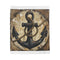 "Nautical Anchor and Rope Plush Blanket"