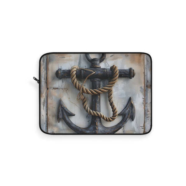 "Nautical Anchor Laptop Sleeve: Set Sail in Style"