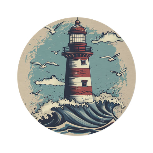"Nautical Haven Round Rug"