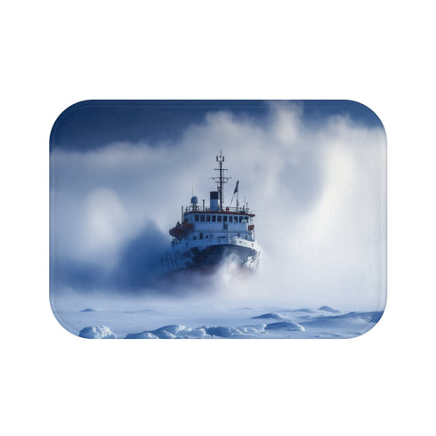 "Nautical Themed Non-Slip Bath Mat"