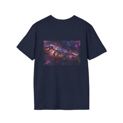 Nebula Dragon Skeleton T-Shirt Design