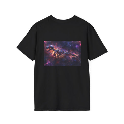 Nebula Dragon Skeleton T-Shirt Design