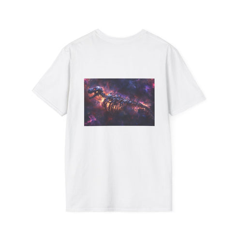 Nebula Dragon Skeleton T-Shirt Design