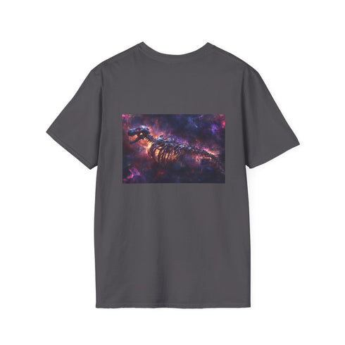 Nebula Dragon Skeleton T-Shirt Design