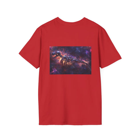 Nebula Dragon Skeleton T-Shirt Design