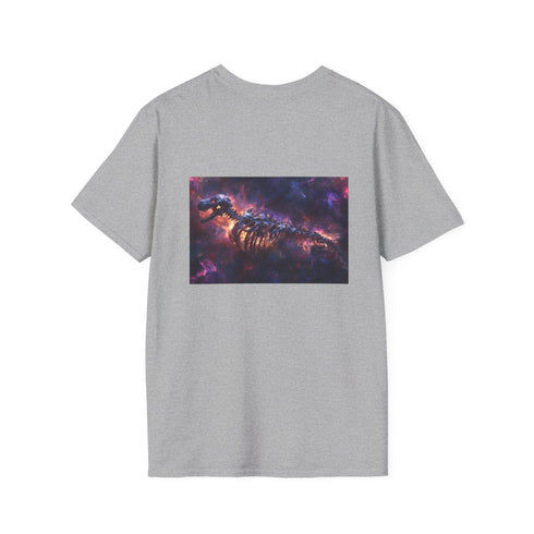 Nebula Dragon Skeleton T-Shirt Design