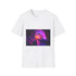 Neon Cave Opening Into Timeless Void Graphic Unisex Softstyle T-Shirt - Front View