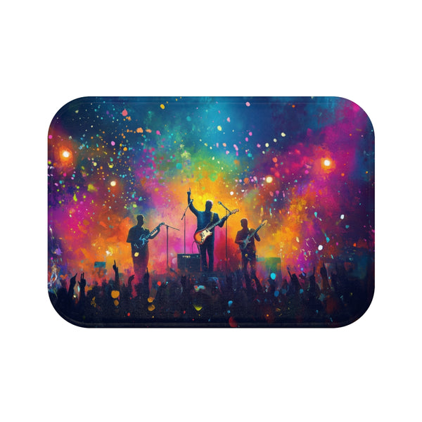 "Neon Concert Splash Bath Mat"