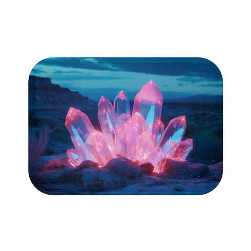 "Neon Crystal Bath Mat Wasteland"
