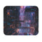 Neon Cyberpunk Cityscape Mouse Pad