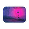 "Neon Flower Bath Mat Design"
