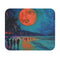 Neon Full Moon Beach Mouse Pad