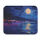 Neon Full Moon Beach Night Mouse Pad