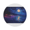"Neon Full Moon Beach Rug"