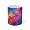 "Neon Galaxy Coffee Mug: Cosmic Sip"