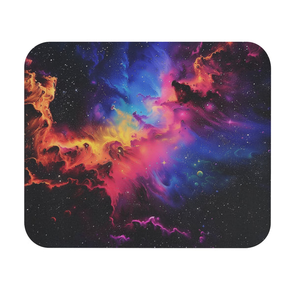 Neon Galaxy Mouse Pad Explore the Cosmos