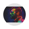 "Neon George Michael Watercolor Rug"