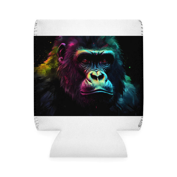 Neon Gorilla Watercolor Can Sleeve